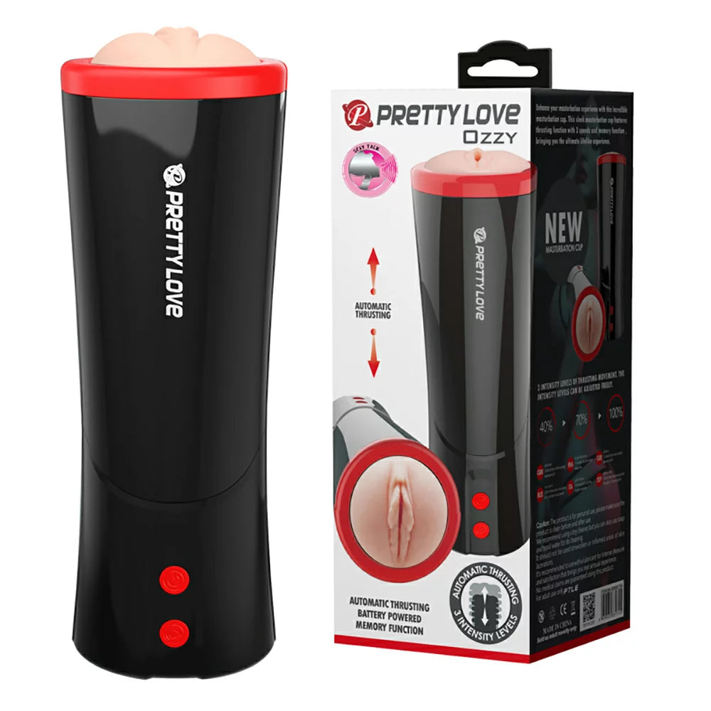 Masturbador realista con empuje automatico / Ozzy