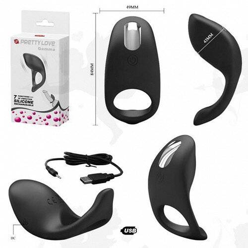 Anillo vibrador con estimulador clitoris / Gemma