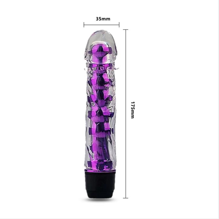 Vibrador bala realista silicona / 18cms