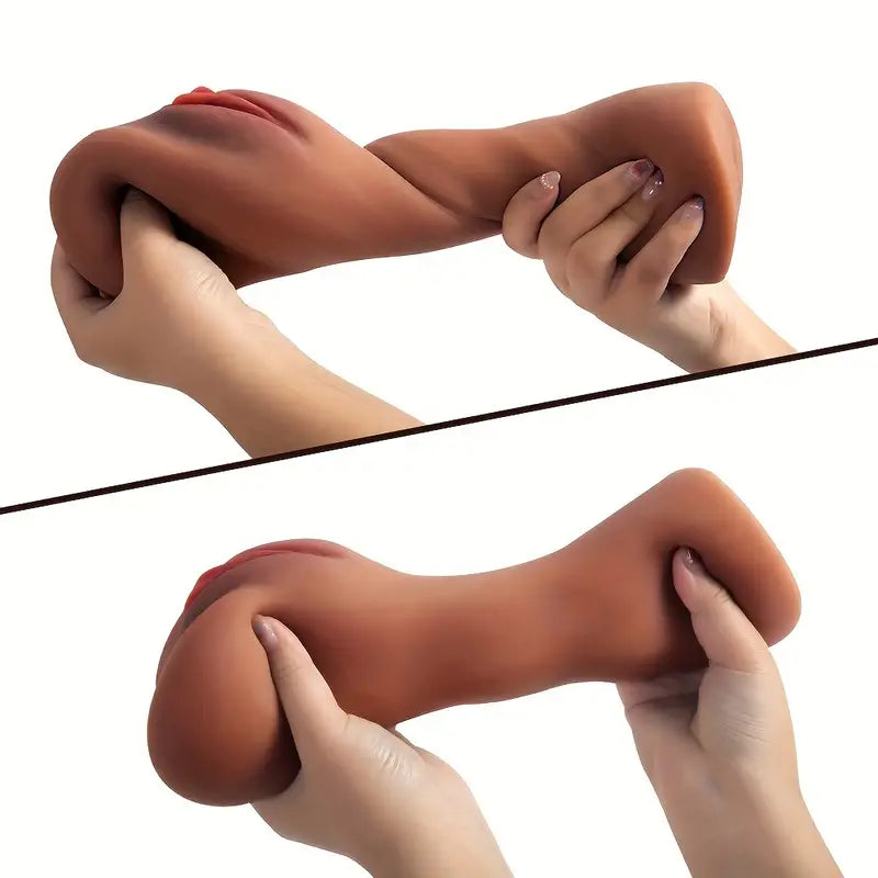 Masturbador realista vaginal y anal