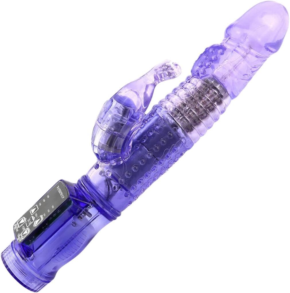 Vibrador Rotador Conejo Doble Estimulacion Recargable
