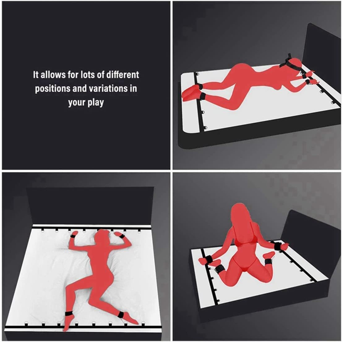 Inmovilisador manos y piernas para cama