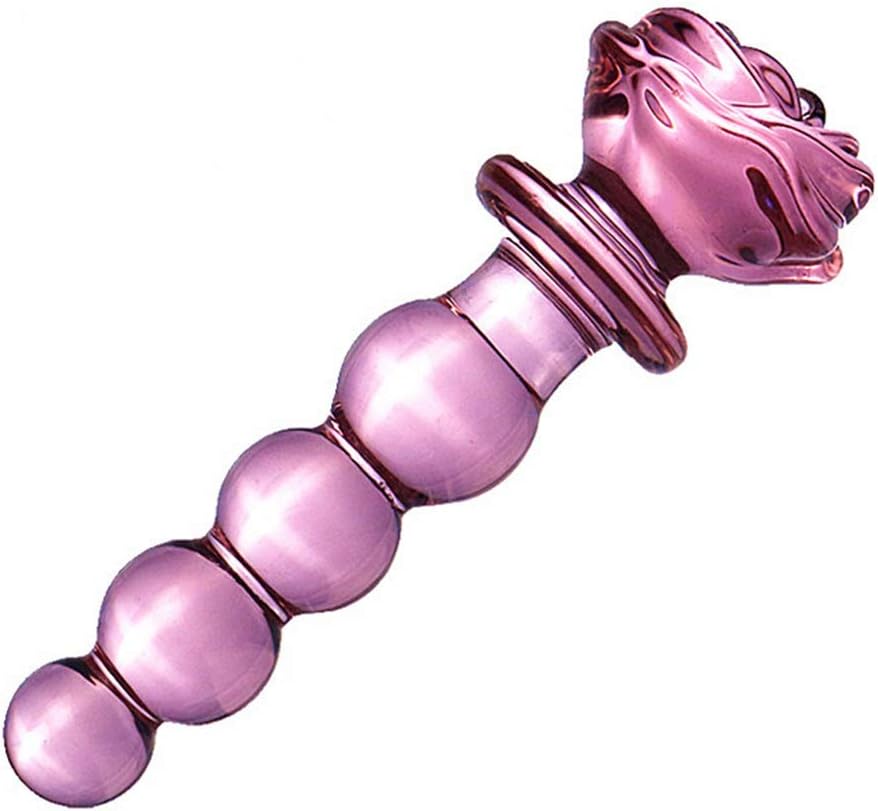 Plug dilatador anal de vidrio / 14 cms