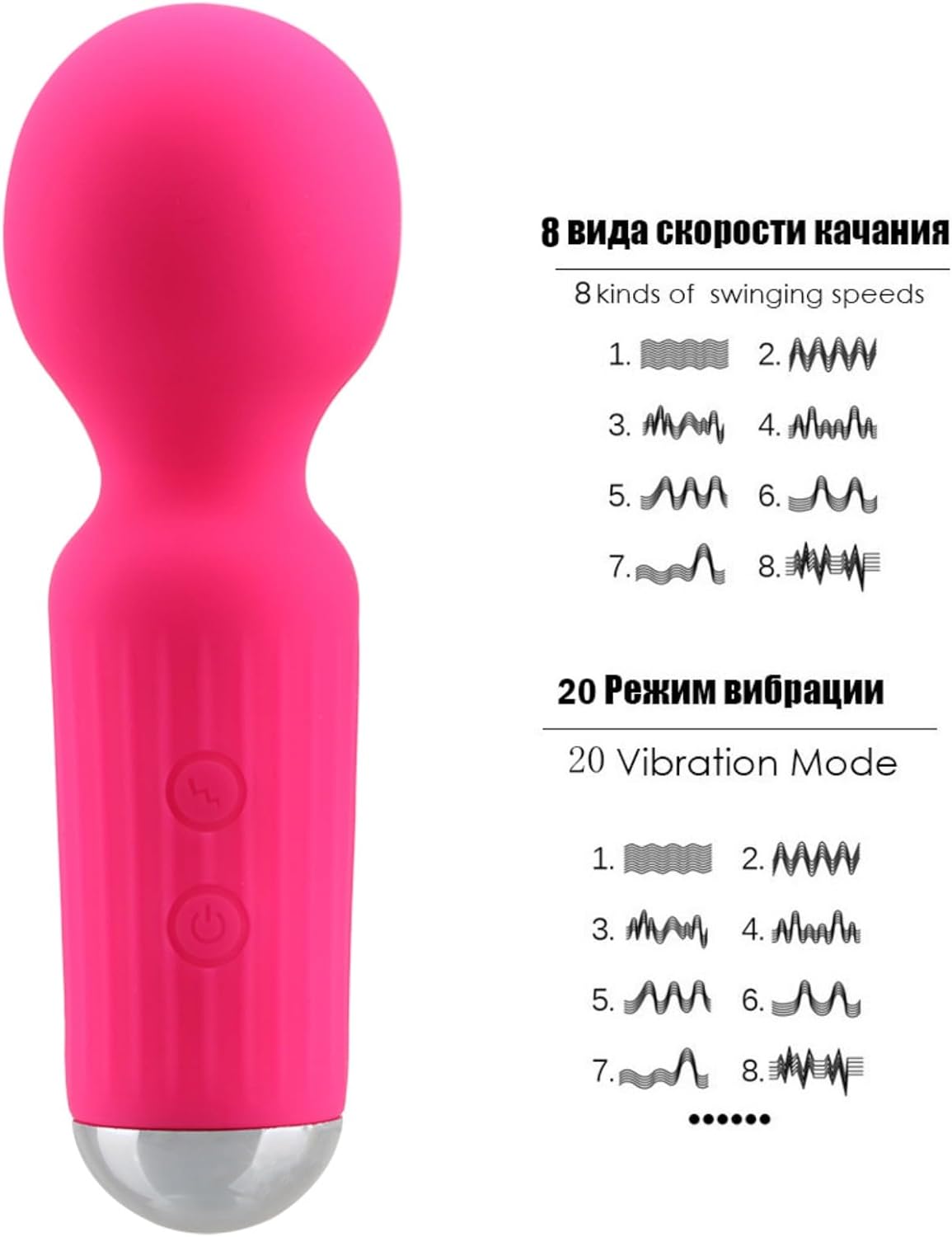 Mini microfono vara wand / 11cms