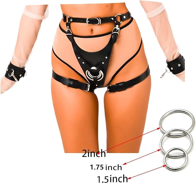 Arnes con argollas desmontables BDSM bondage