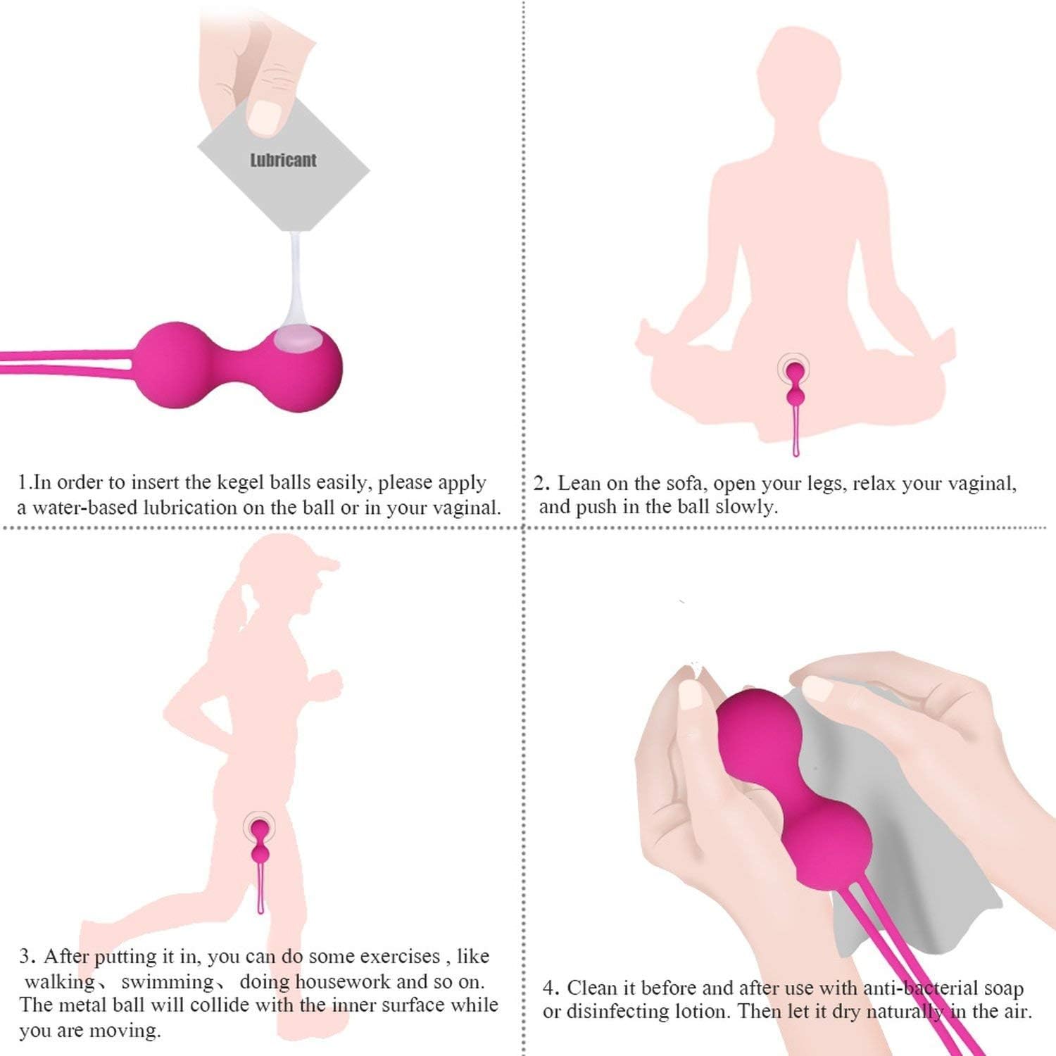 Kit 3 niveles bolas kegel Basico intermedio experto