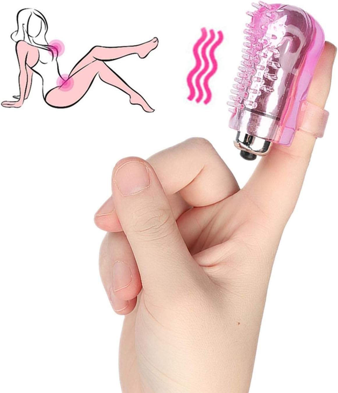 Vibrador de dedo punto G pezones