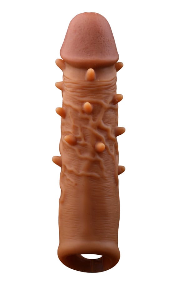 Funda de pene realista con textura