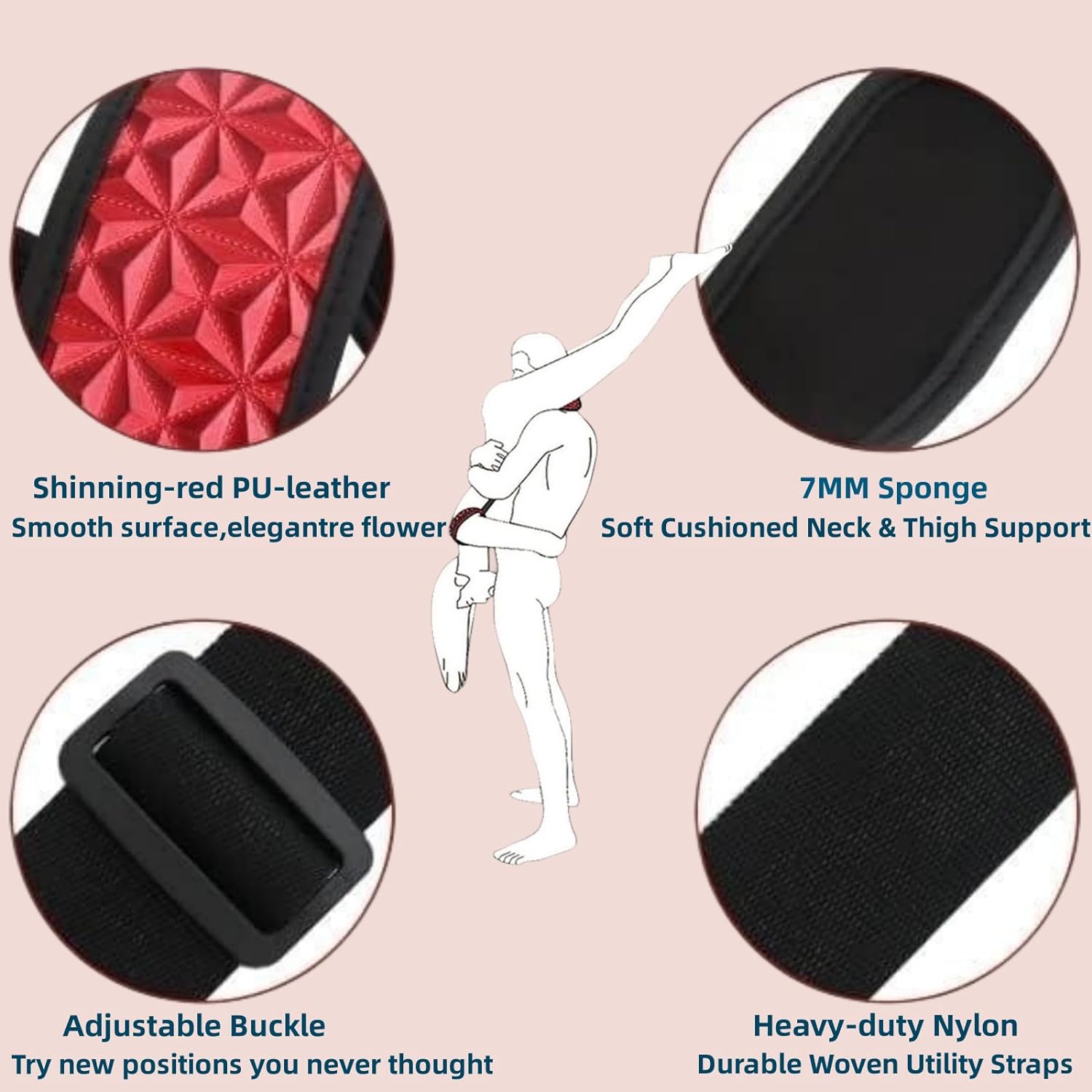 Inmovilisador BDSM bondage cuello y piernas