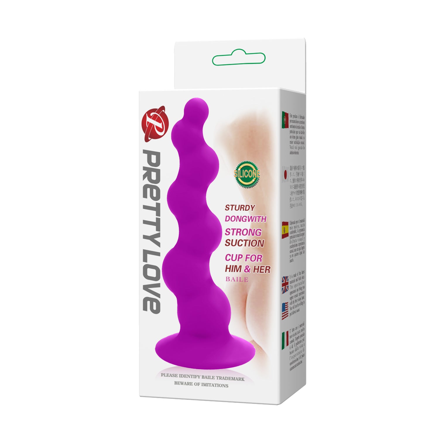 Plug anal con burbujas de silicona / 15cms