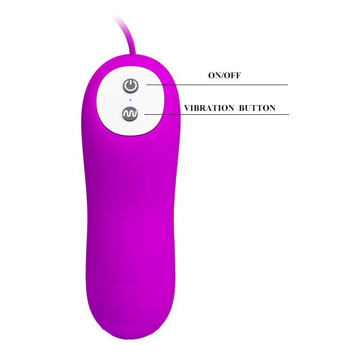 Huevo vibrador doble para parejas con control
