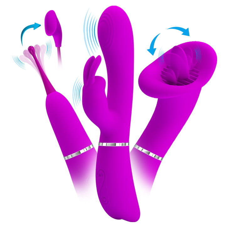VIbrador triple intercambiable / Thrill kit