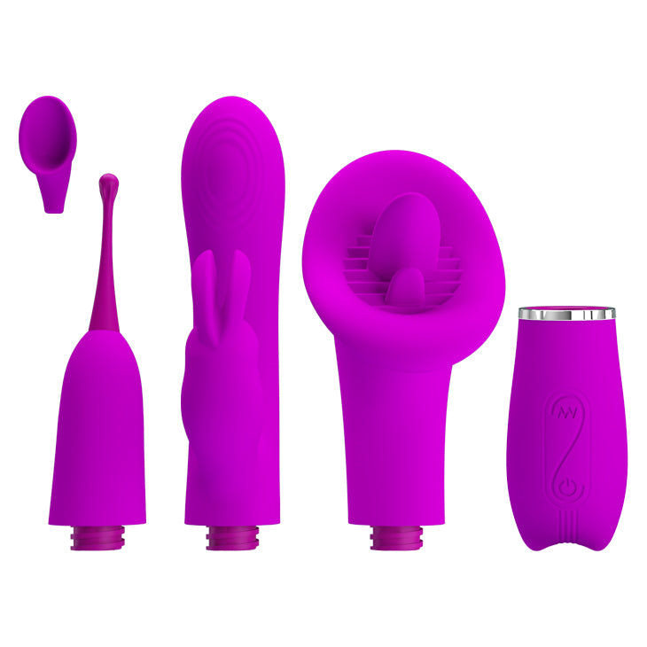 VIbrador triple intercambiable / Thrill kit