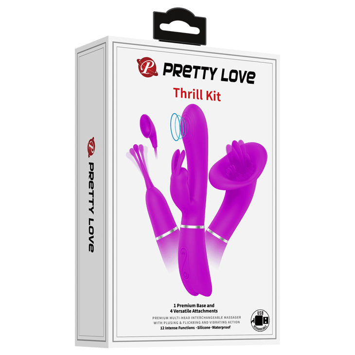 VIbrador triple intercambiable / Thrill kit