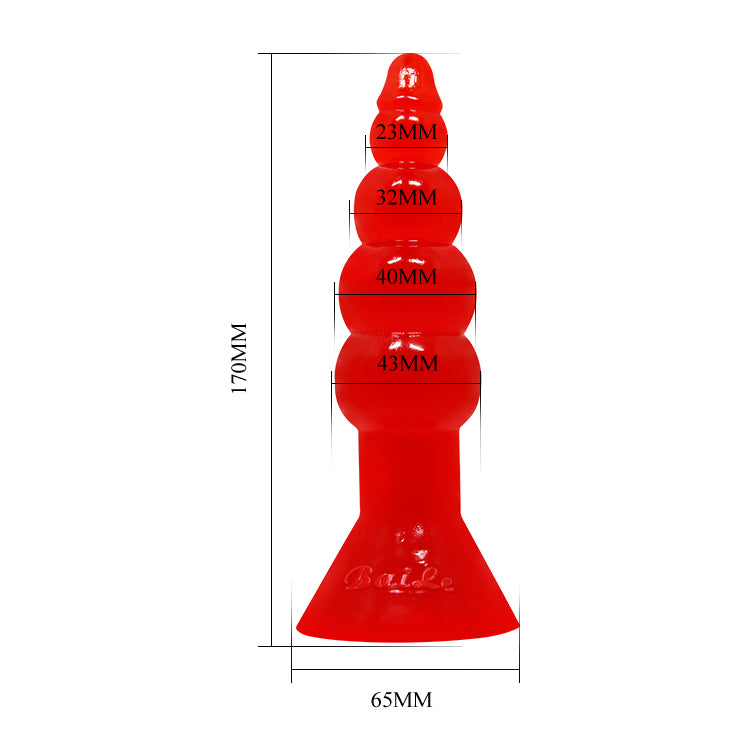 plug anal ondulado / 17cms