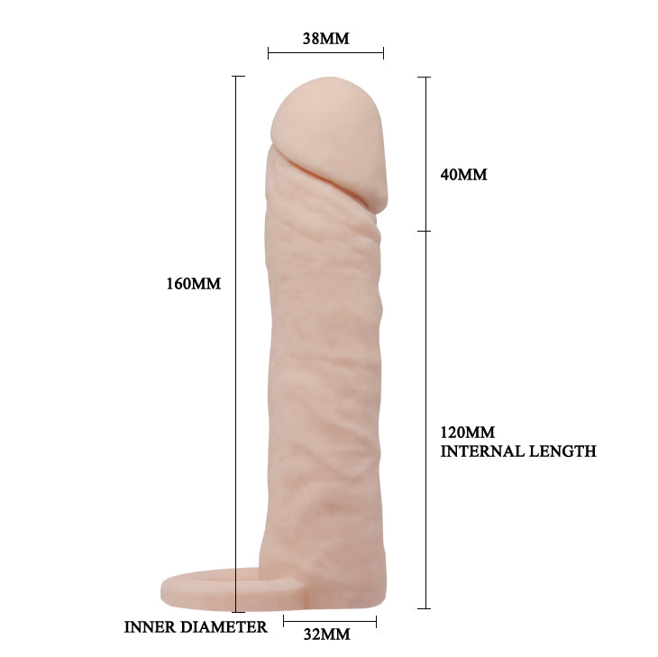 Funda de pene realista / Bigger man
