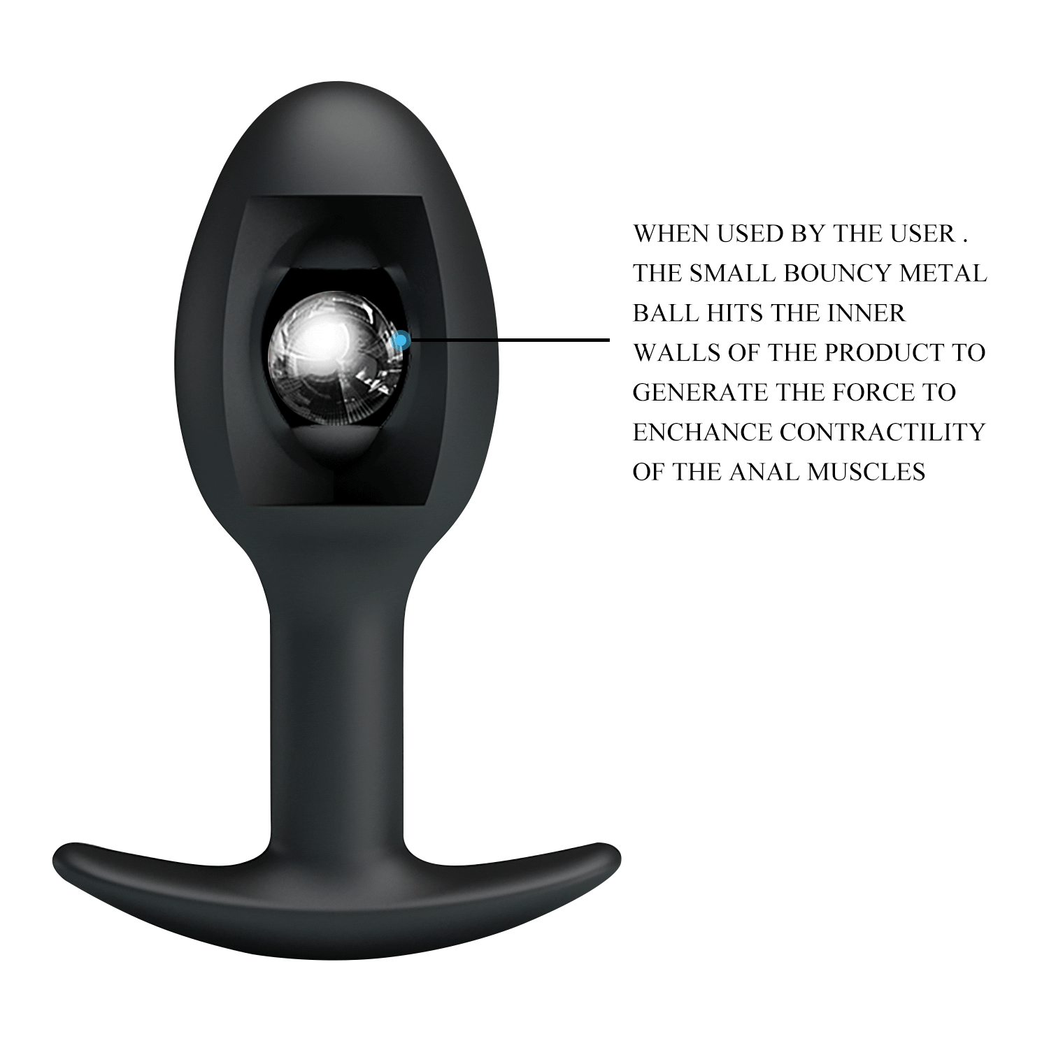 Plug anal con bola metalica / Heavy balls