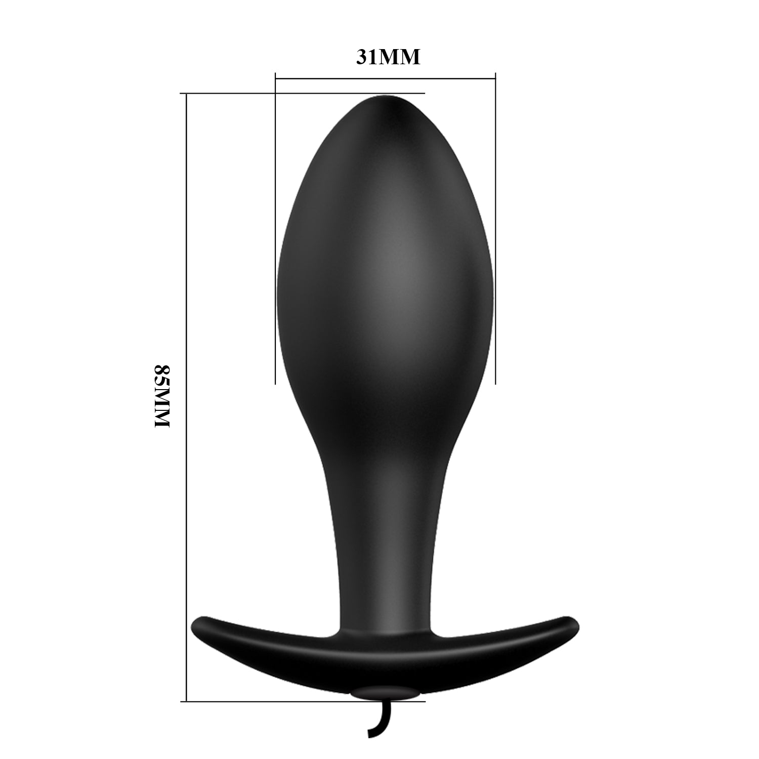 Plug anal vibrador con control