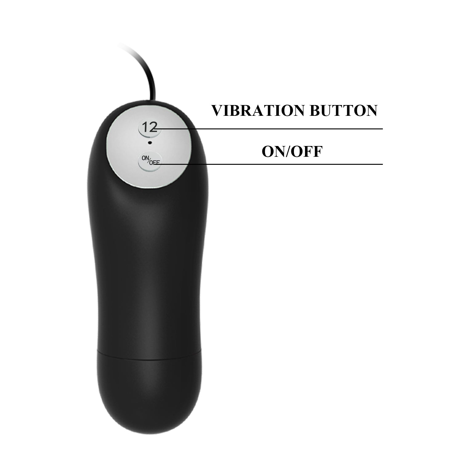 Plug anal vibrador con control