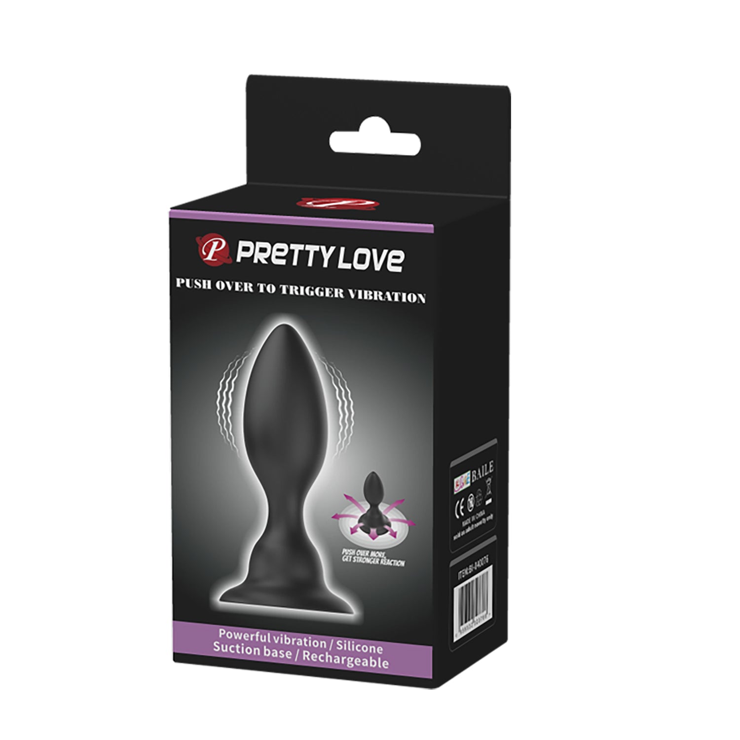 Butt plug anal premium con sensor movimiento