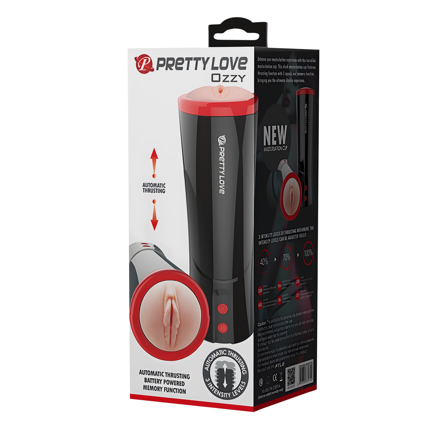 Masturbador realista con empuje automatico / Ozzy