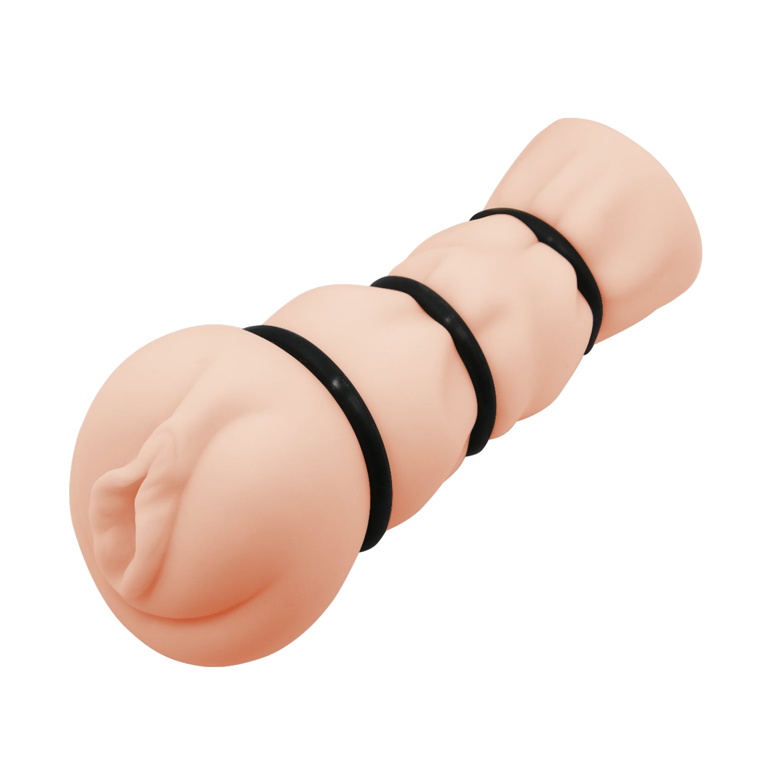 Masturbador con anillos ajustables