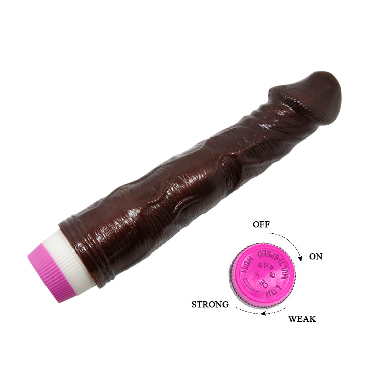 Dildo vibrador realista venoso / 22cms