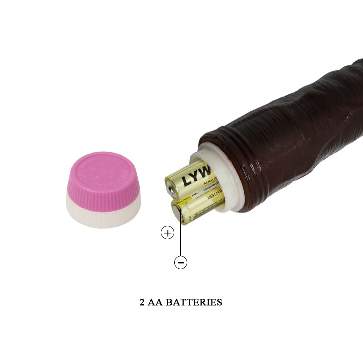 Dildo vibrador realista venoso / 22cms