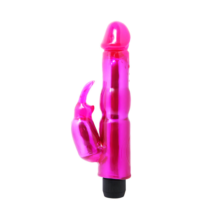 Vibrador gel dual conejito realista