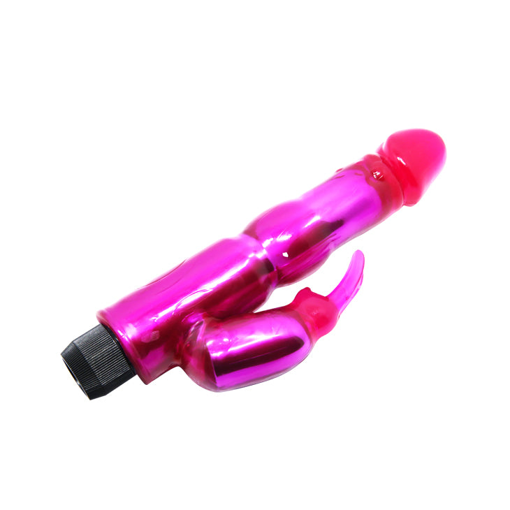 Vibrador gel dual conejito realista
