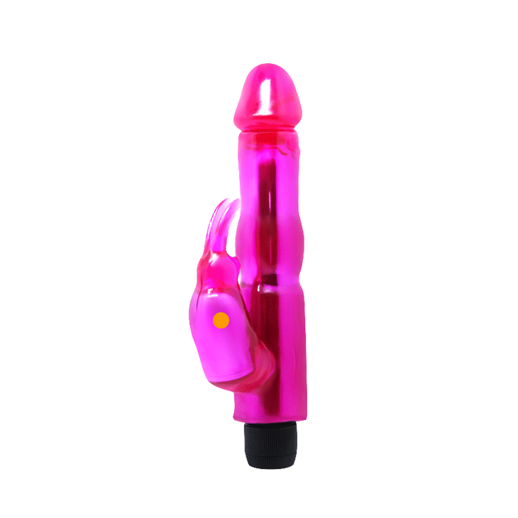Vibrador gel dual conejito realista
