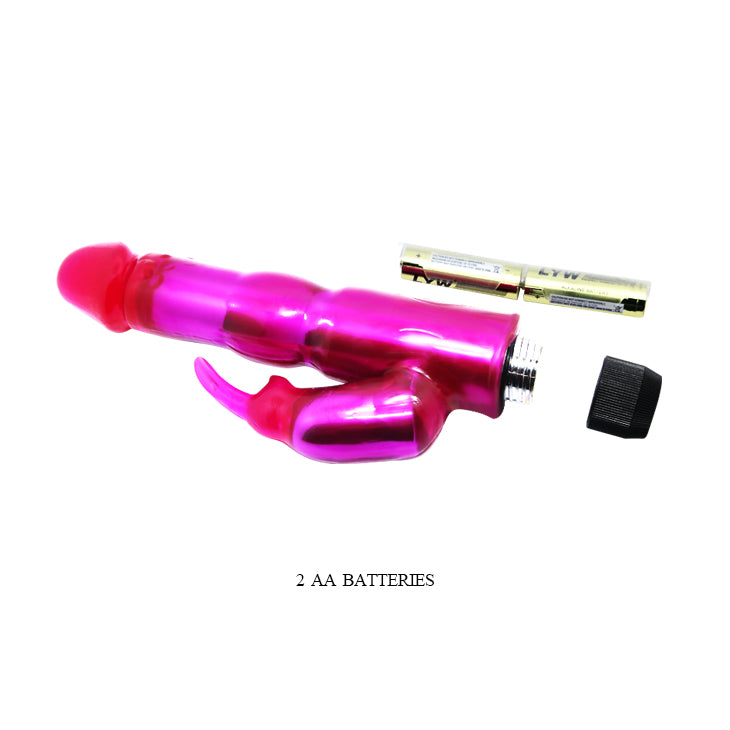 Vibrador gel dual conejito realista