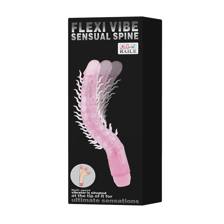Dildo flexible con vibracion / Flexi vibe sensual spine / 23cms