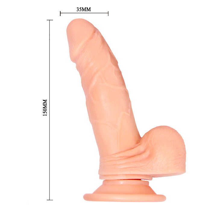 Dildo vibrador rotador realista - Mark / 15cms