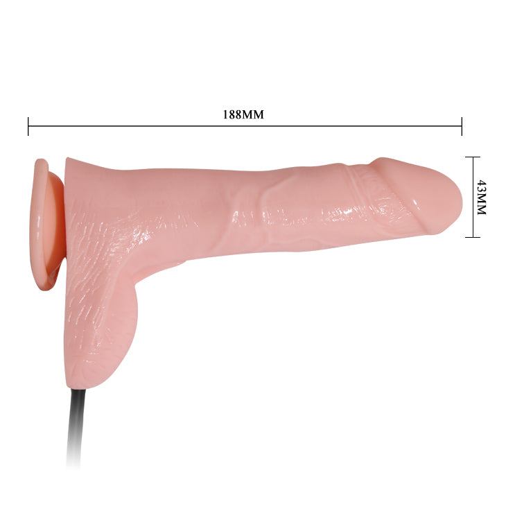 Dildo consolador inflable vibrador / 19cms