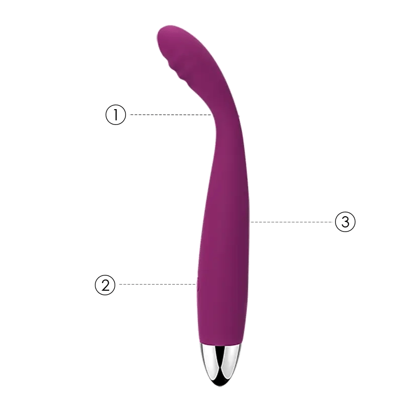 Cici Vibrador Recargable Punto G flexible