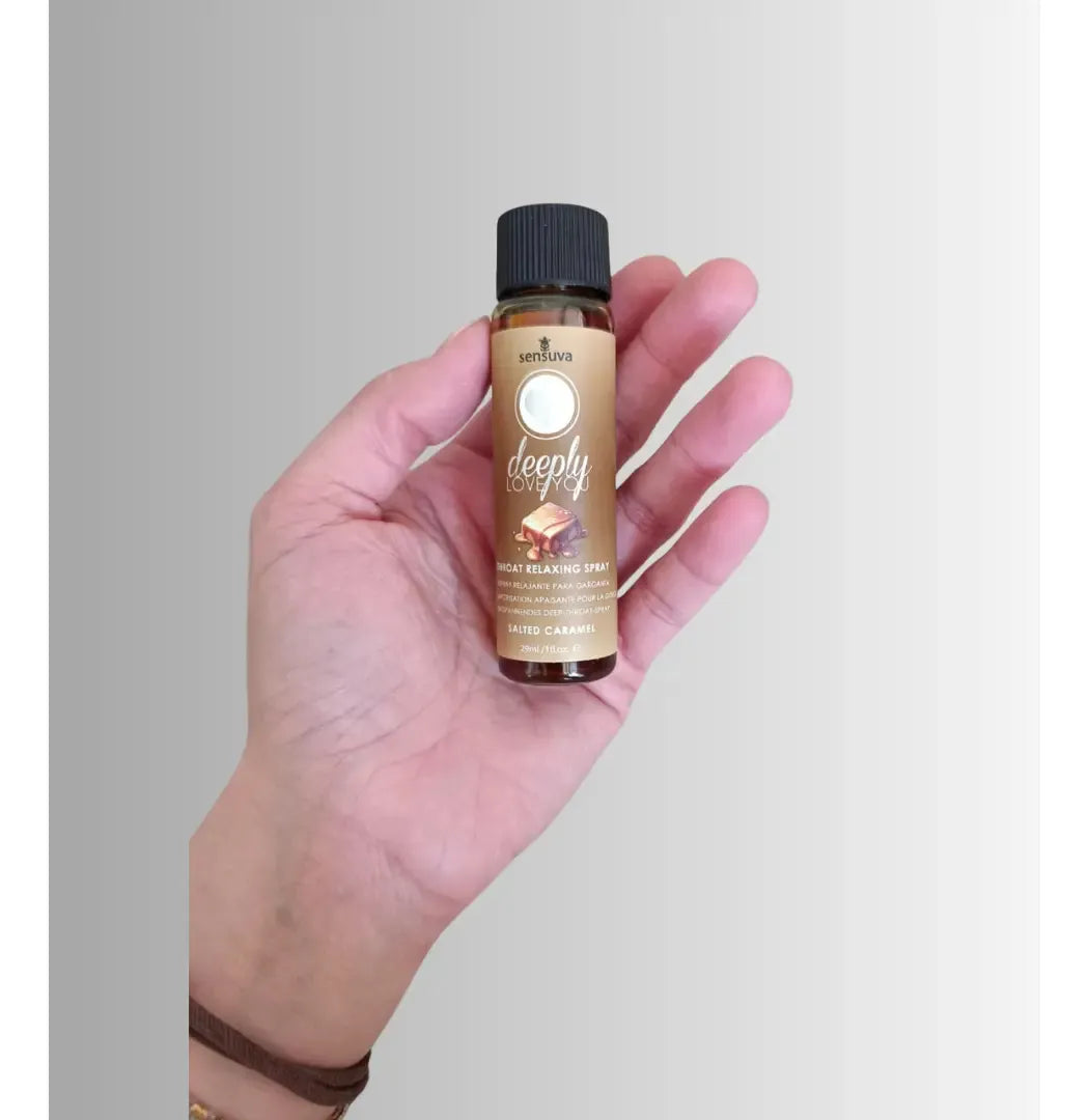 Spray anti arcadas Sexo Oral deeply love you / sabor Caramelo / 30 ml