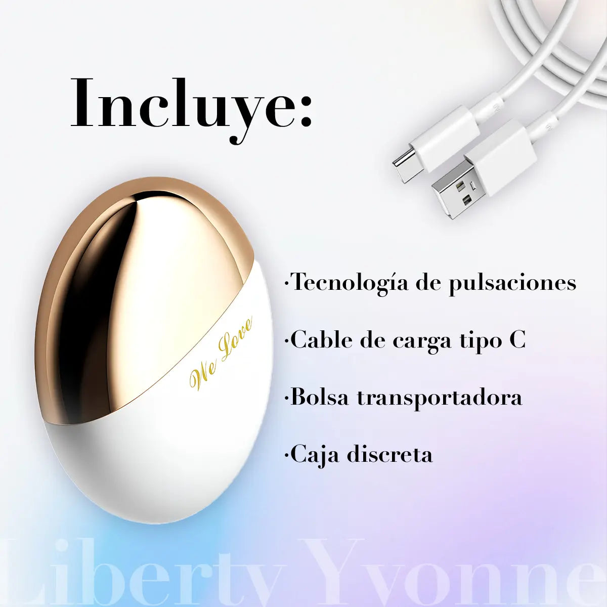 Succionador de clitoris discreto recargable / 10 modos