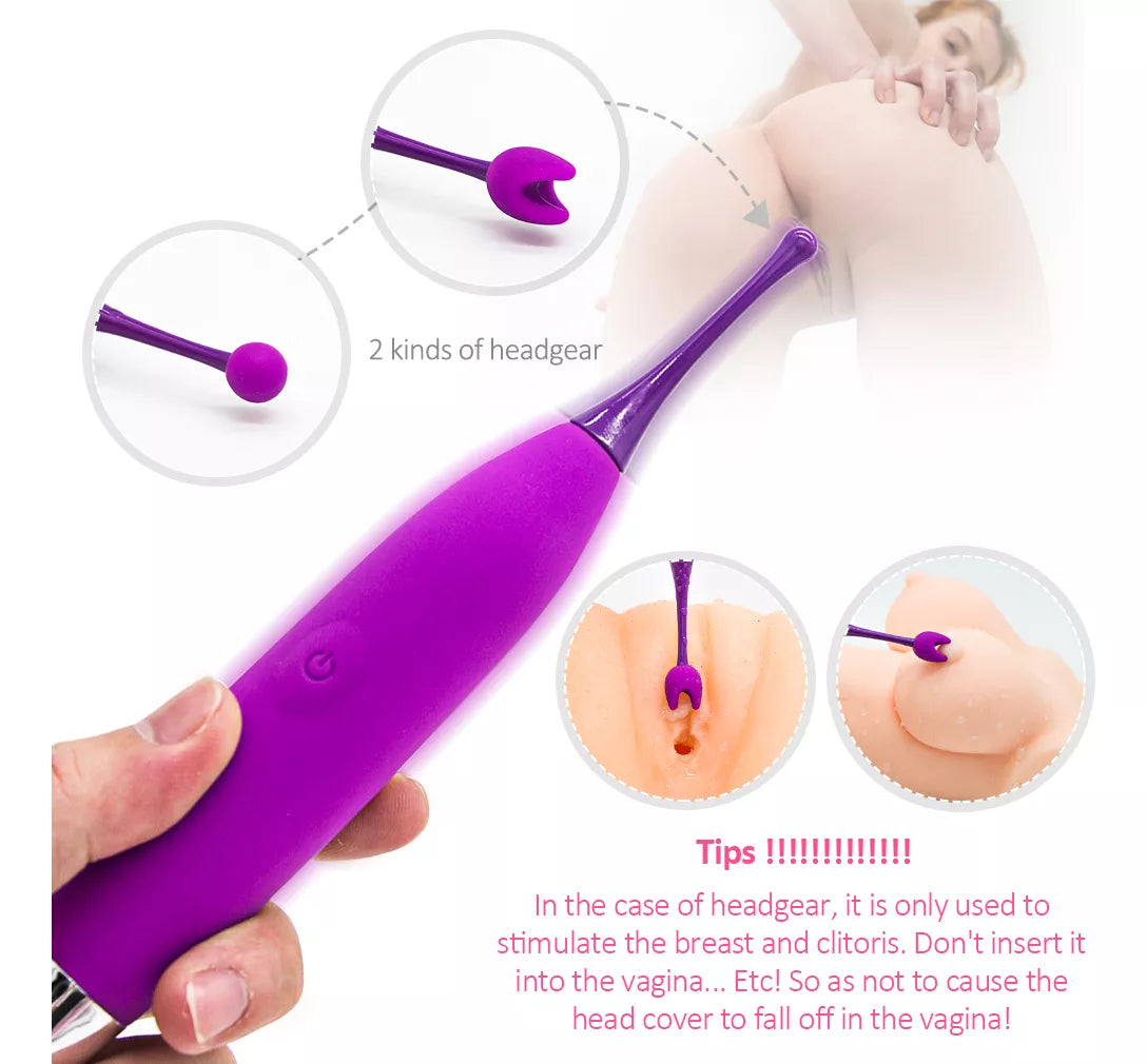 Vibrador varita alta frecuencia clitoris pezones punto G