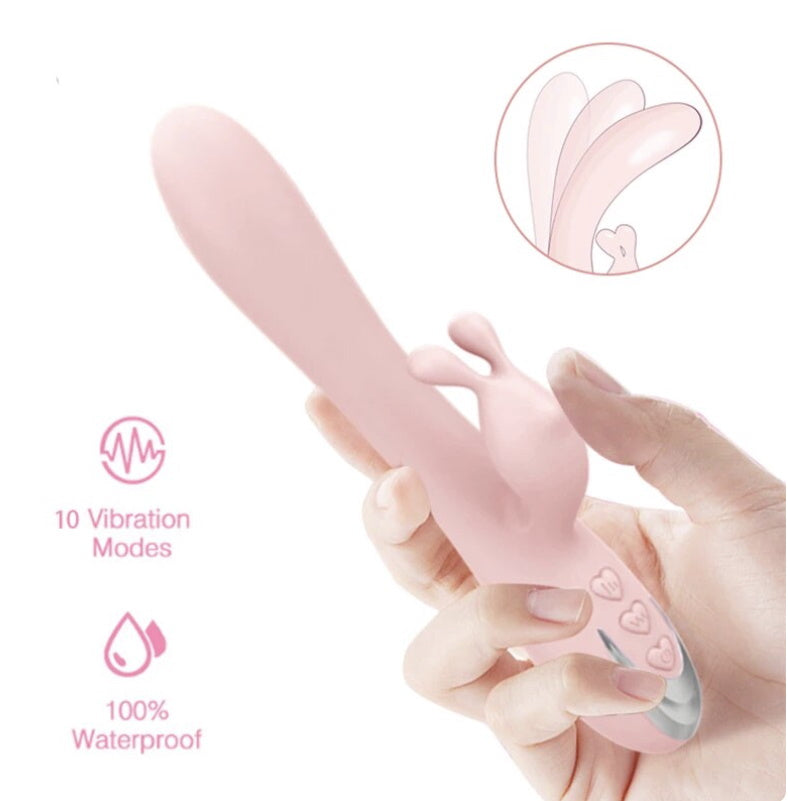 Vibrador doble punto G conejo recargable / Soft rabbit