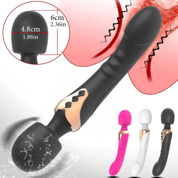 Microfono vara wand con vibrador realista