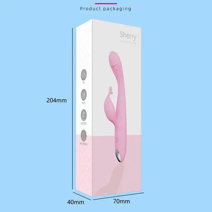 Vibrador doble punto G conejo recargable / Sherry