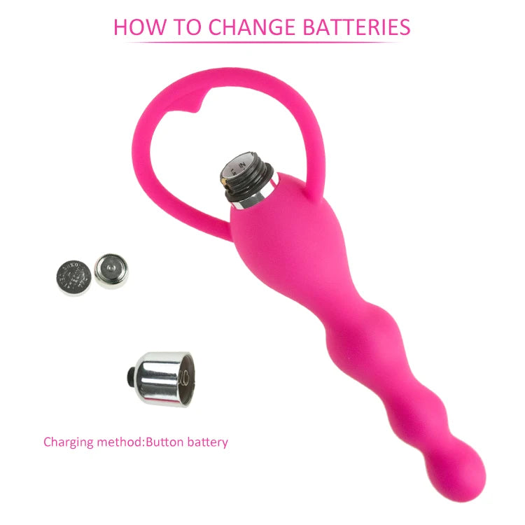 Mini varita vibrador dilatador anal / 17 cms