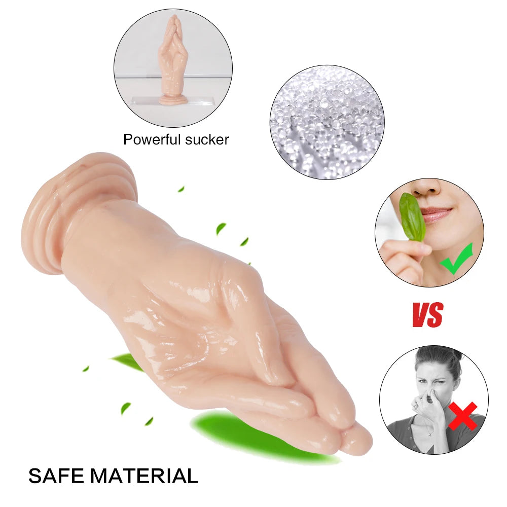 Dildo mano realista fisting / 20cms