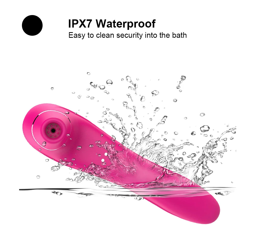 Vibrador succionador clitoris recargable