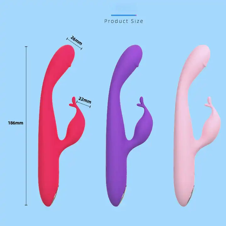 Vibrador doble punto G conejo recargable / Sherry