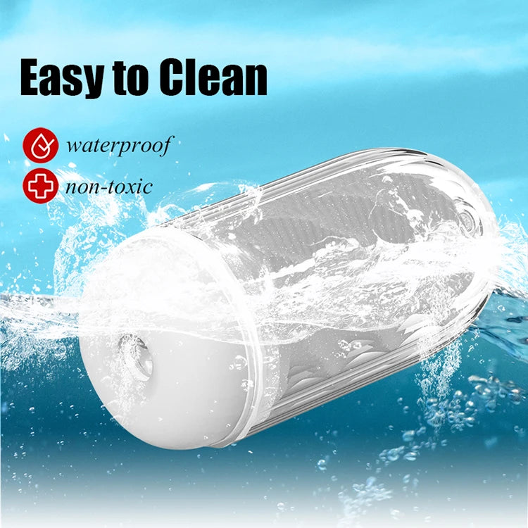 Masturbador masculino con valvula apretador