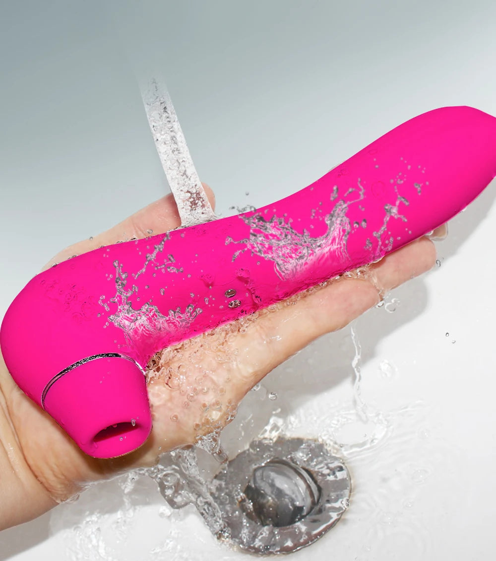 Vibrador succionador clitoris recargable