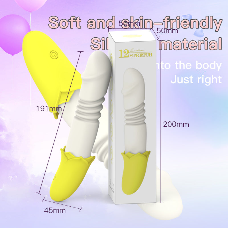 Vibrador platano con empuje Punto G