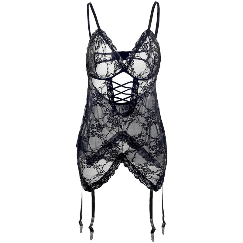 Corsé body Cruzado transparente